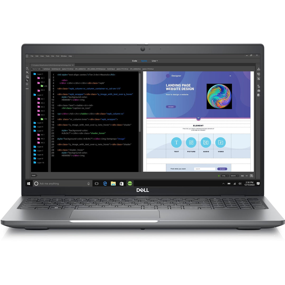 Dell Precision 3580 15.6" 16GB 512GB SSD Core™ i5-1350P 3.5GHz WIN11P, Titan Gray (Refurbished - Fair)
