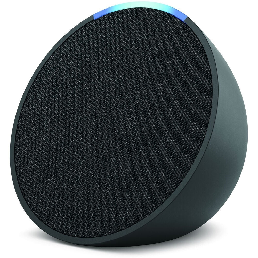 Amazon - Echo Pop (1st Generation) Smart Speaker with Alexa - Charcoal (Refurbished - Excellent)