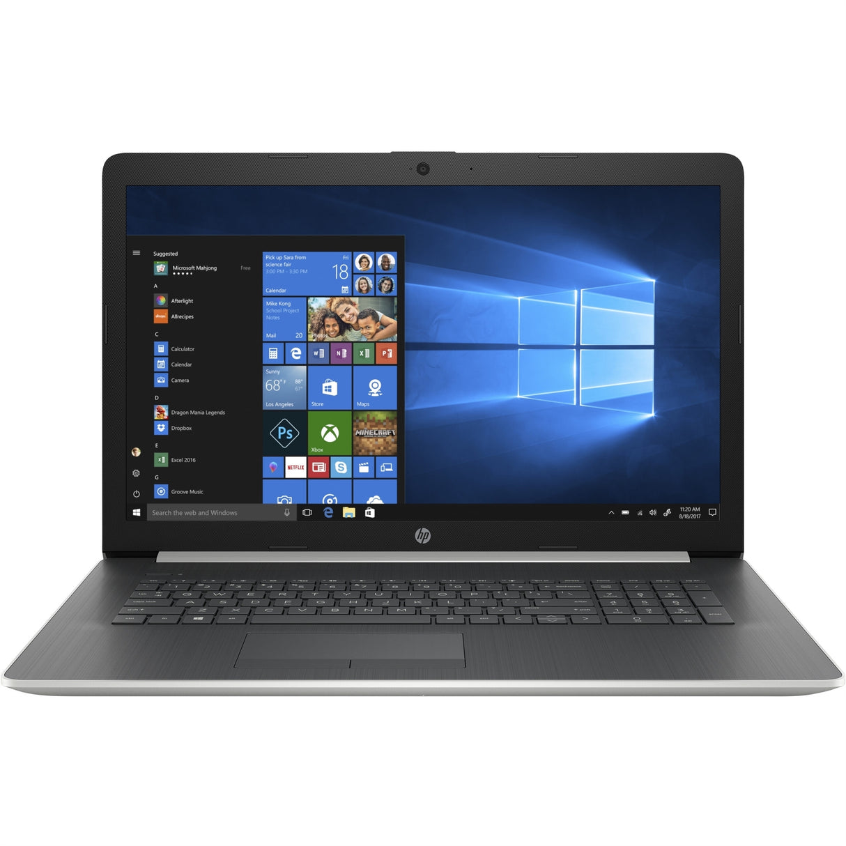 HP 17-BY1061ST 17.3" 8GB 1TB SSD Core™ i3-8145U 2.1GHz WIN11H, Silver (Refurbished - Very Good)