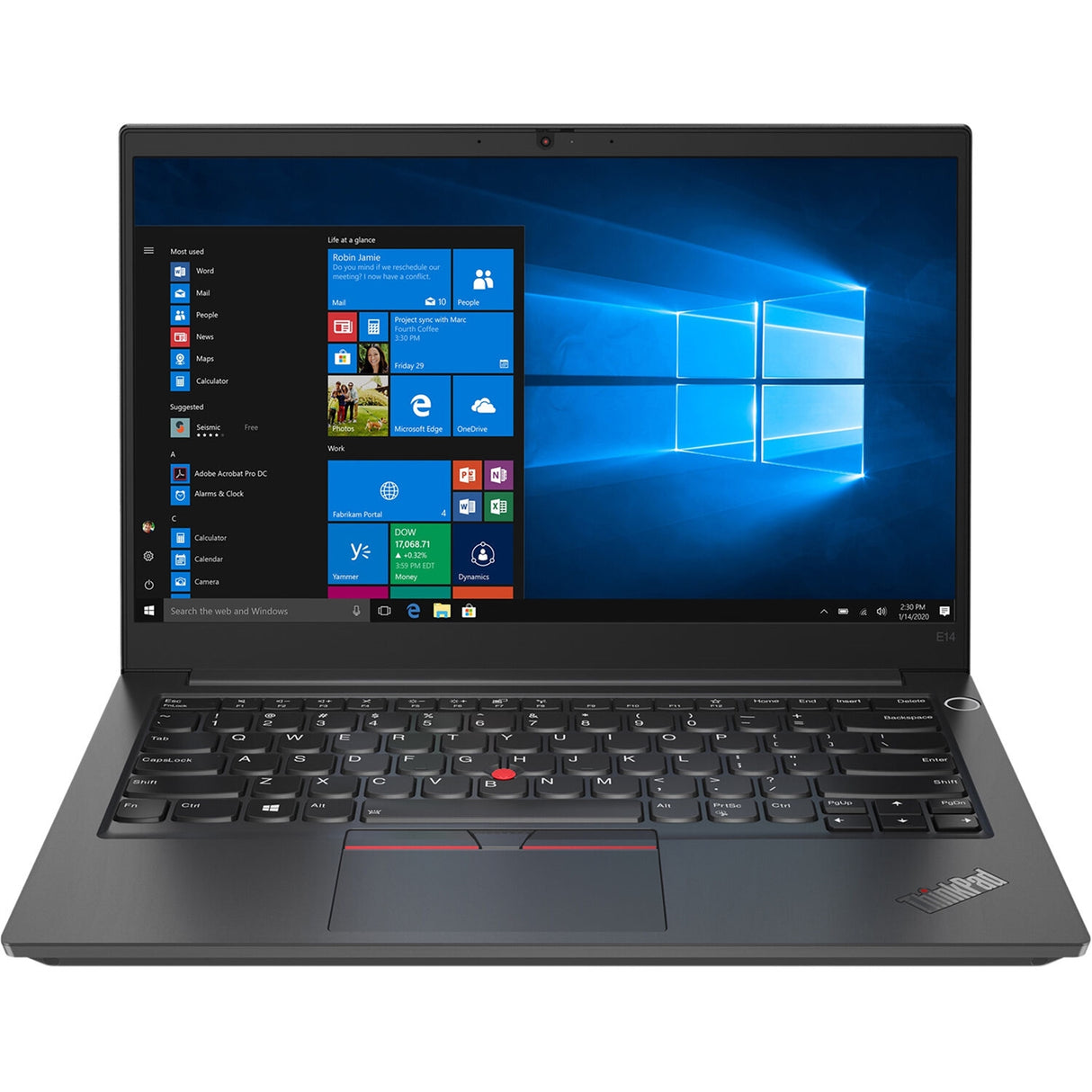 Lenovo Thinkpad E14 Gen 2 14" 16GB 256GB SSD Core™ i3-1115G4 3.0GHz WIN11P, Black (Refurbished - Fair)