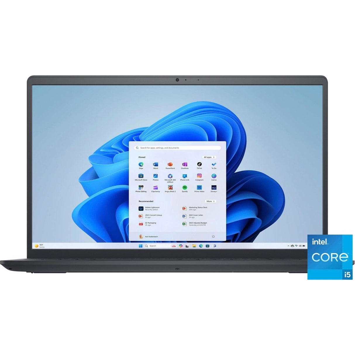 Dell Inspiron 15 3520 15.6" 8GB 256GB SSD Intel Core i5-1235U 1.30GHz WIN11H, Gray (Refurbished - Fair)