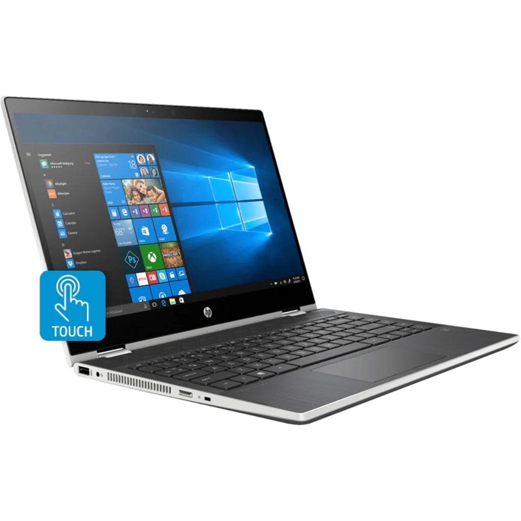 HP Pavilion x360 14M-CD0001DX 14" Touch 8GB 256GB SSD Core™ i3-8130U 2.2GHz WIN11H, Silver (Refurbished - Fair)