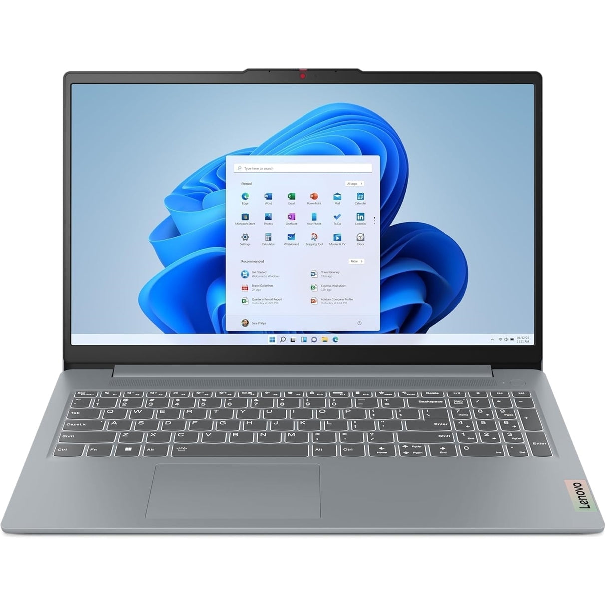 Lenovo IdeaPad Slim 3 15ABR8 15.6" 16GB 512GB SSD AMD Ryzen™ 7 5825U 4.3GHz WIN11H, Arctic Gray (Refurbished - Very Good)