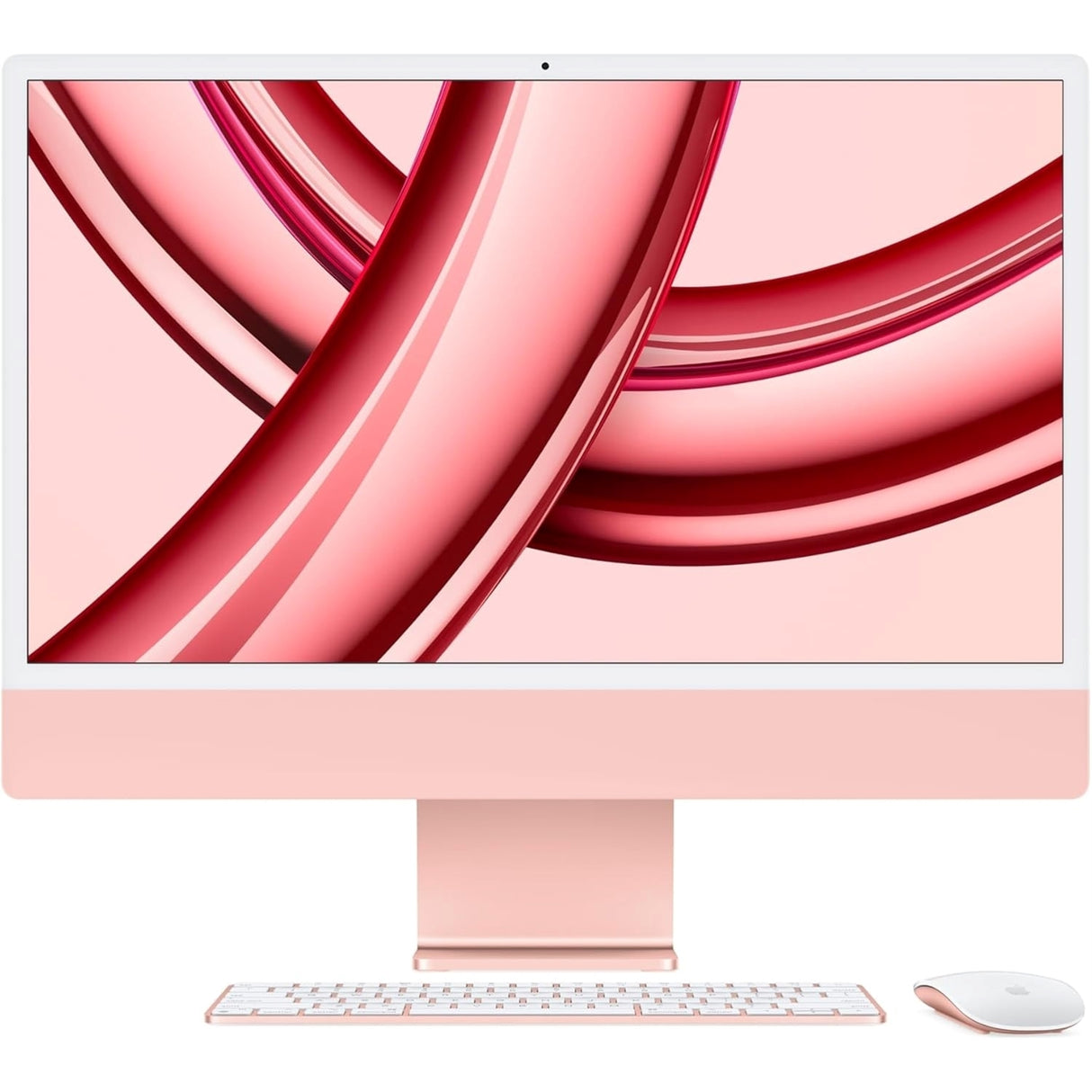 2023 Apple iMac 24", 8GB RAM 256GB SSD, Apple M3 2.66GHz, Pink (Refurbished - Excellent)