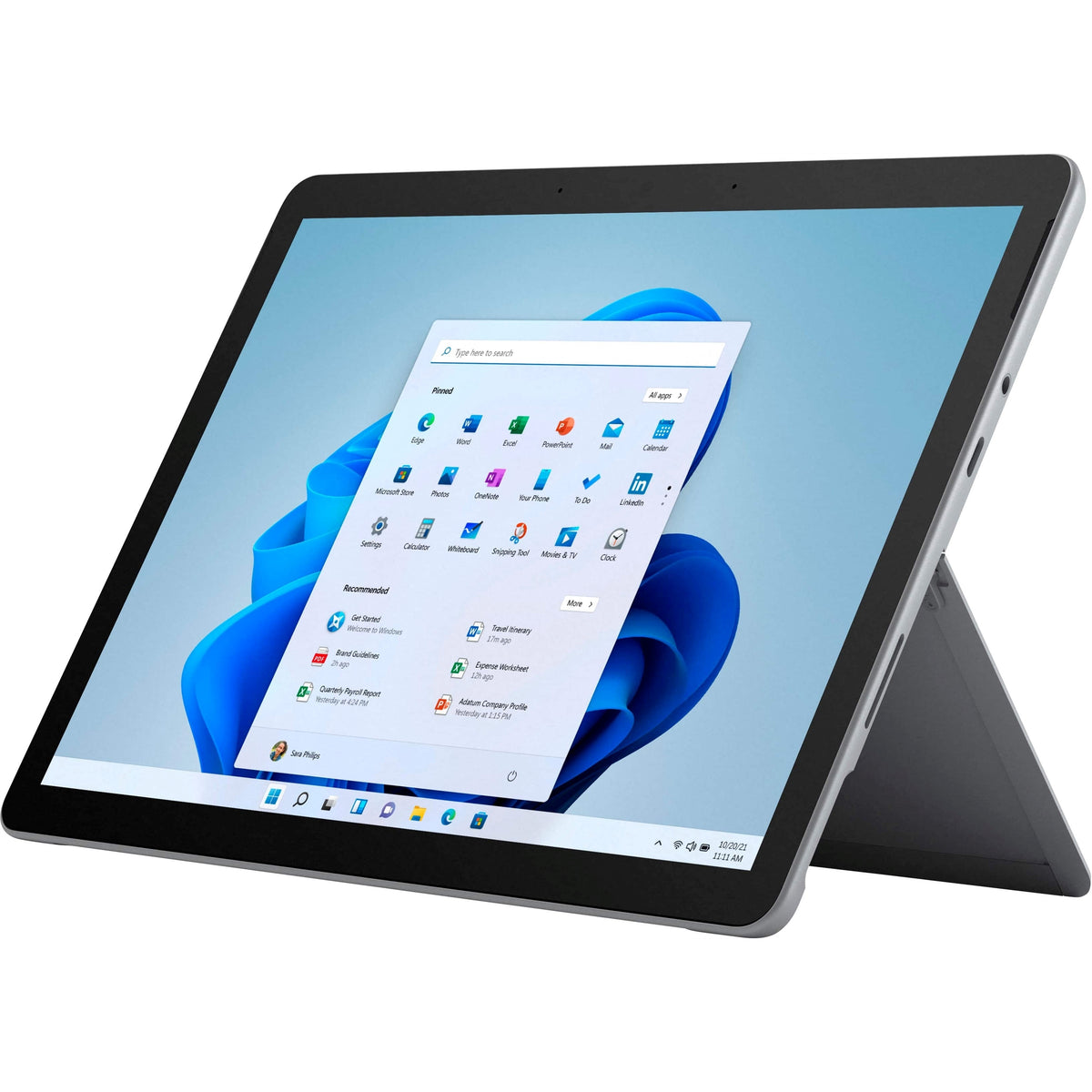Microsoft Surface Go 3 10.5" Tablet 256GB WiFi + 4G LTE, Platinum - WIn11Pro (Refurbished - Fair)