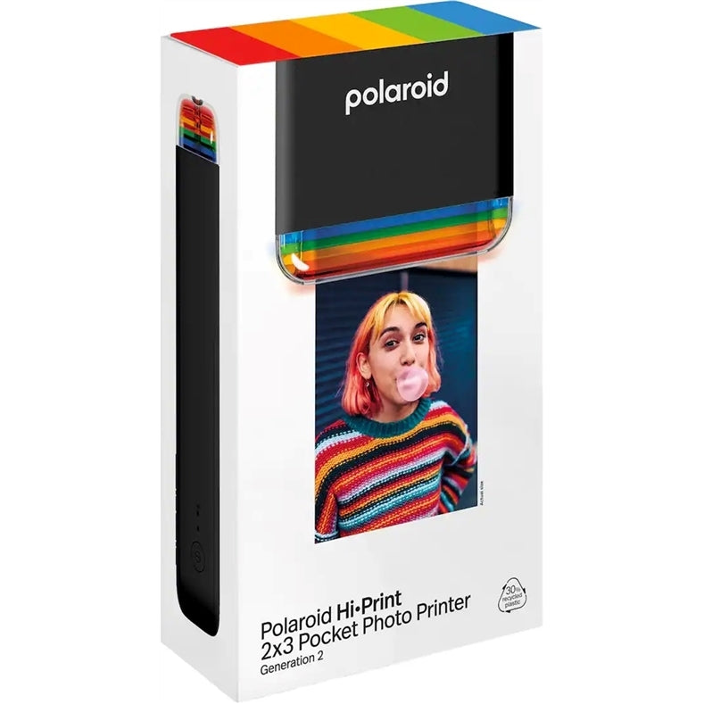 Polaroid - Hi-Print 2x3 Pocket Photo Printer Generation 2 - Black (New)