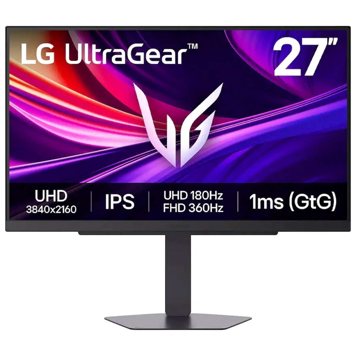 LG UltraGear 27G810A-B 27" 4K UHD 180Hz / FHD 360Hz Dual-Mode IPS Gaming Monitor, 1ms, G-SYNC (New)