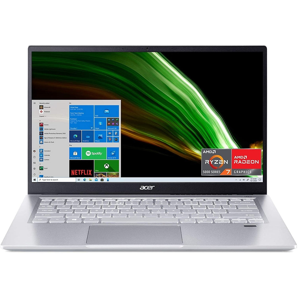 Acer Swift 3 SF314-43 14" 8GB 256GB SSD AMD Ryzen™ 7 5700U with Radeon Graphics 1.8GHz, Pure Silver (Refurbished - Very Good)
