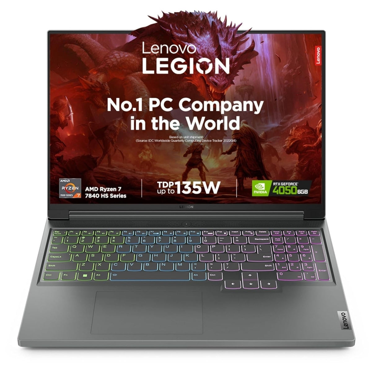 Lenovo Legion Slim 5 16APH8 14.5" 16GB 1TB SSD AMD Ryzen™ 7 7840HS 3.8GHz WIN11H, Gray (Refurbished - Fair)