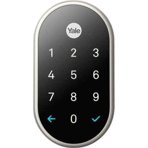 Nest x Yale - Smart Lock Wi-Fi Replacement Deadbolt with App/Keypad/Voice assistant Access - Satin N (New, Open Box)