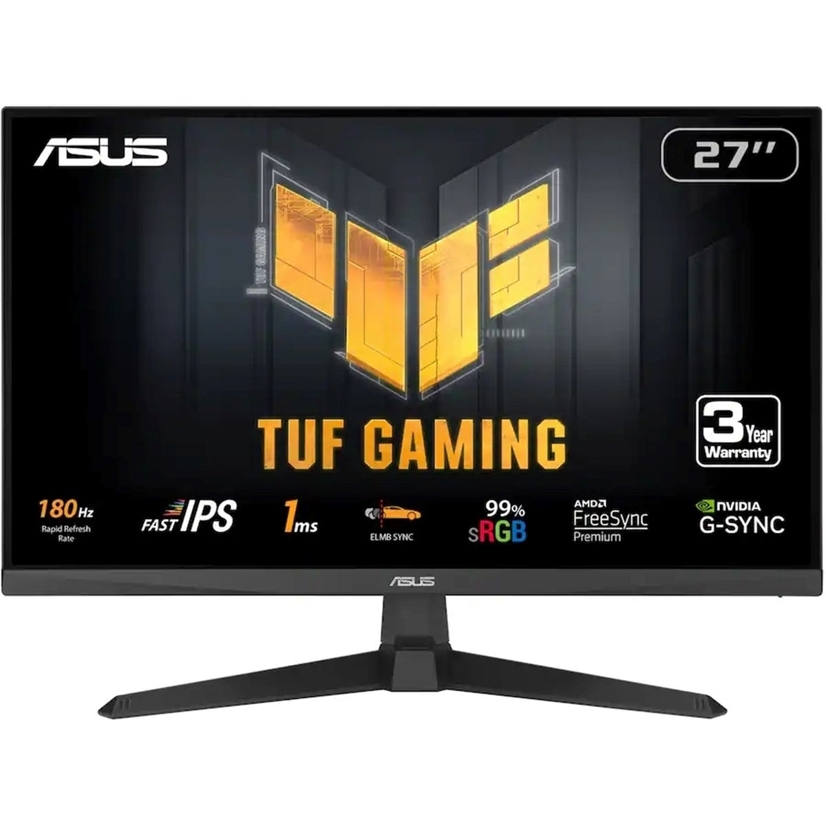 ASUS - TUF Gaming 27" FHD IPS 180Hz 1ms Gaming Monitor with FreeSync Premium (Refurbished - Excellent)