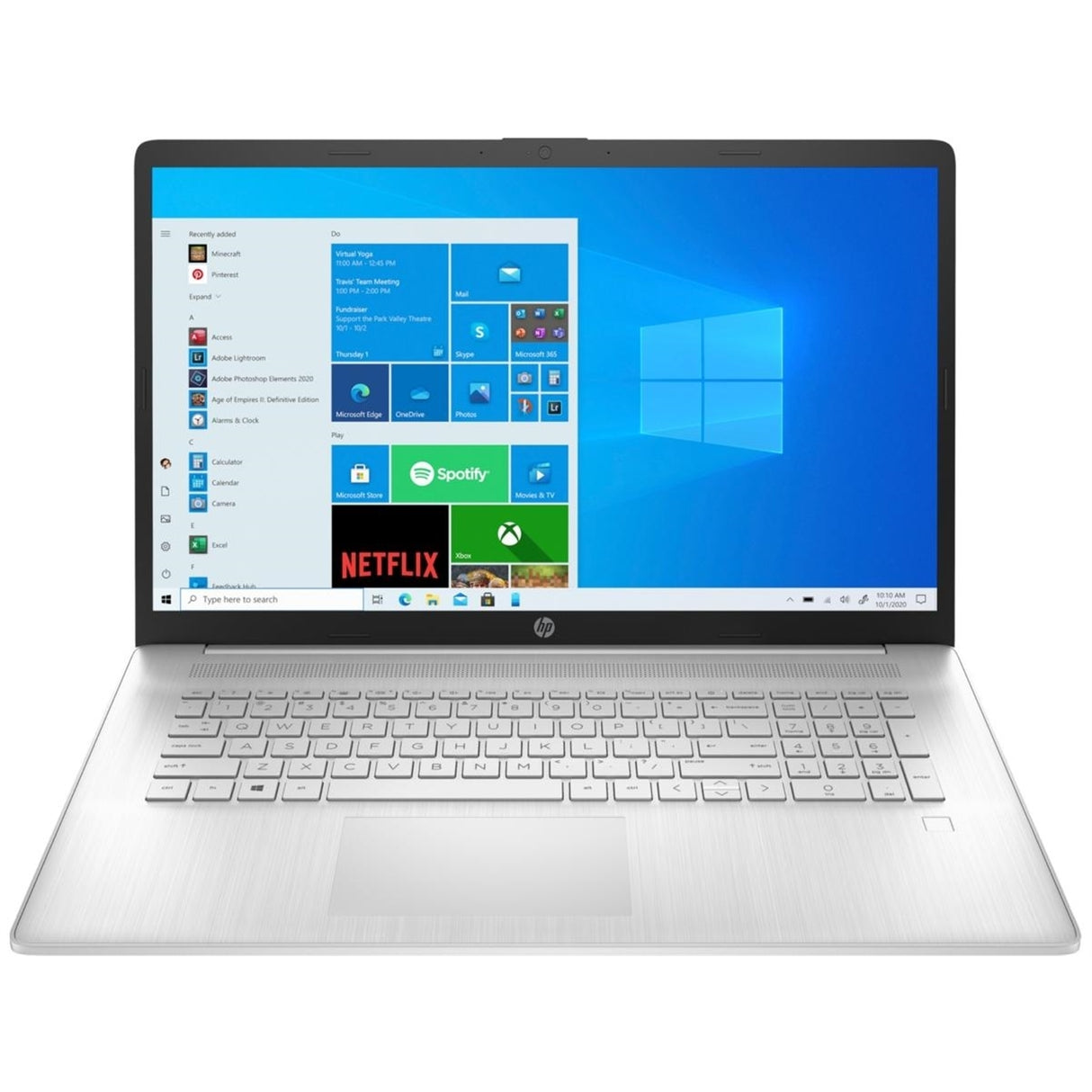 HP 17-CP0013DX 17.3" 8GB 256GB SSD AMD Ryzen™ 5 5500U 2.1GHz WIN11H, Natural Silver (Refurbished - Very Good)