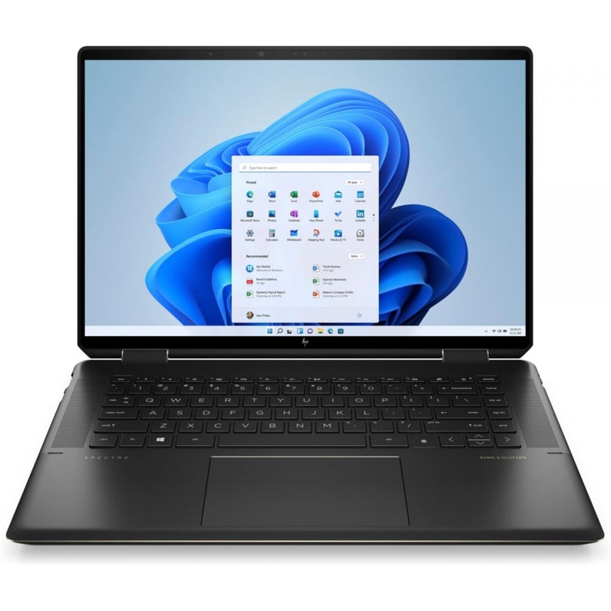 HP Spectre x360 16-F1023DX 16" Touch 16GB 512GB SSD Core™ i7-1260P 3.4GHz Win11H, Nightfall Black (Refurbished - Very Good)