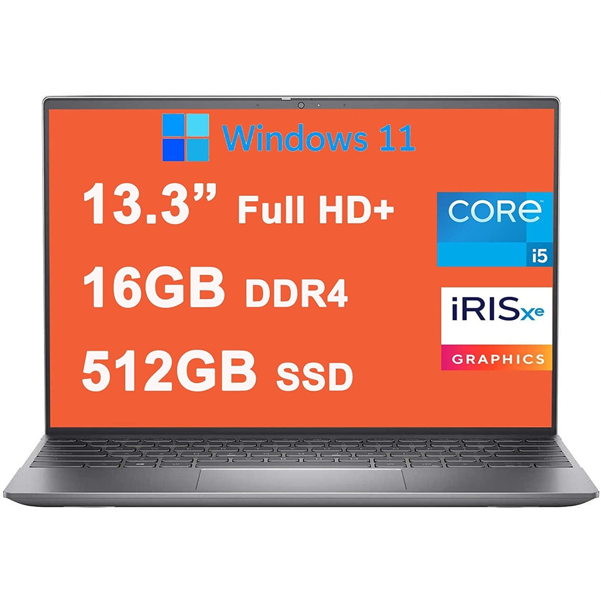 Dell Inspiron 13-5310 13.3" 16GB 512GB SSD Intel Core™ I5-11320H 3.2GHz WIN11H, Silver (Refurbished - Very Good)