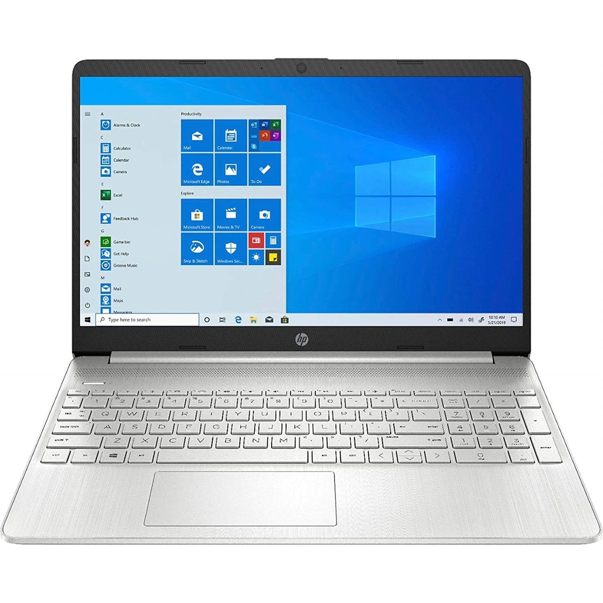 HP 15-DY1043DX 15.6" 16GB 256GB SSD Core™ i5-1035G1 1.0GHz WIN11H, Silver (Refurbished - Fair)