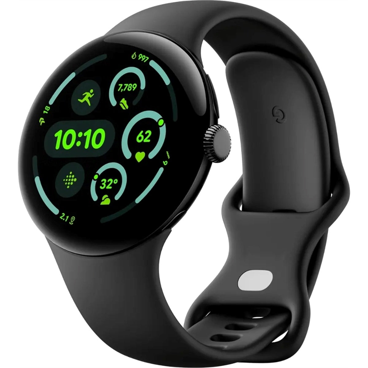 Google Pixel Watch 3 Smart Watch (GPS + Cellular) 45mm Matte Black with Obsidian Band (New)