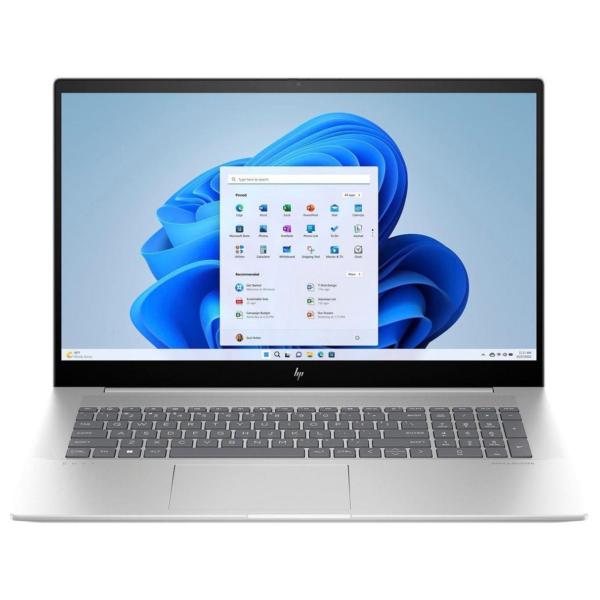 HP ENVY 17-CW0023DX 17.3" Touch 16GB 512GB SSD Core™ i7-13700H 2.4GHz WIN11H, Natural Silver (Refurbished - Fair)