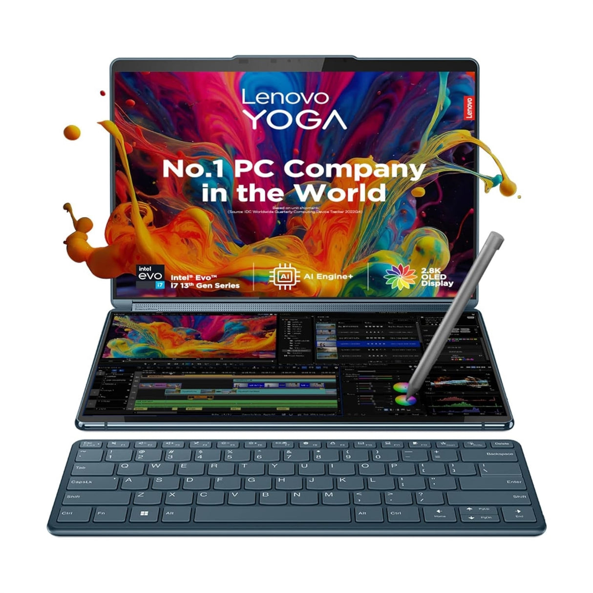 Lenovo Yoga Book 9 13IRU8 13.3" Touch 16GB 512GB SSD Intel Core i7-1355U 3.7GHz Win11H, Green (Refurbished - Excellent)