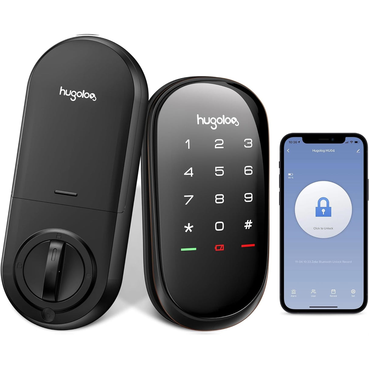 Nest x Yale - Smart Lock Wi-Fi Replacement Deadbolt with App/Keypad/Voice assistant Access - Black S (New, Open Box)