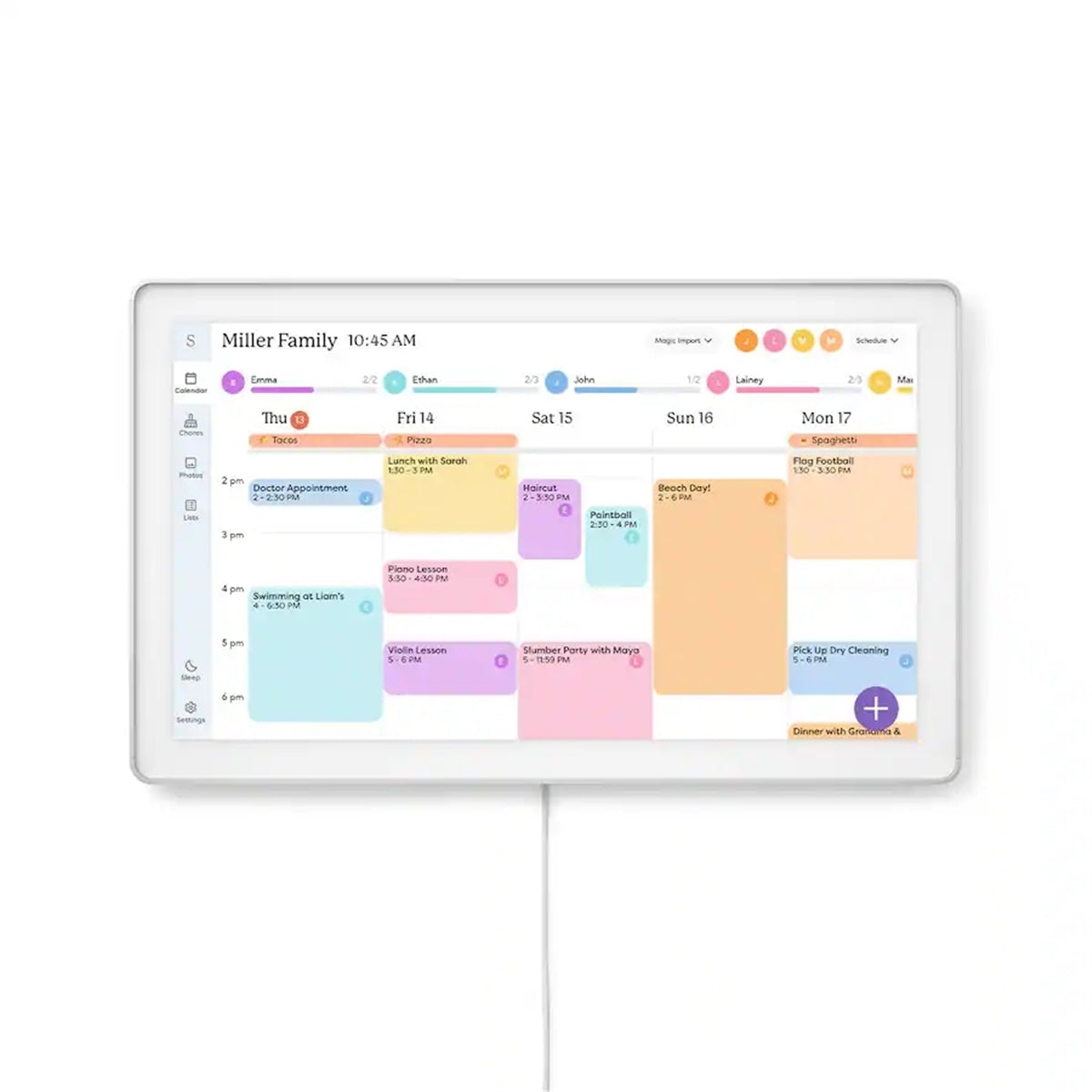Skylight - Calendar Max: 27 inch Touchscreen Smart Calendar - Aluminum (New)