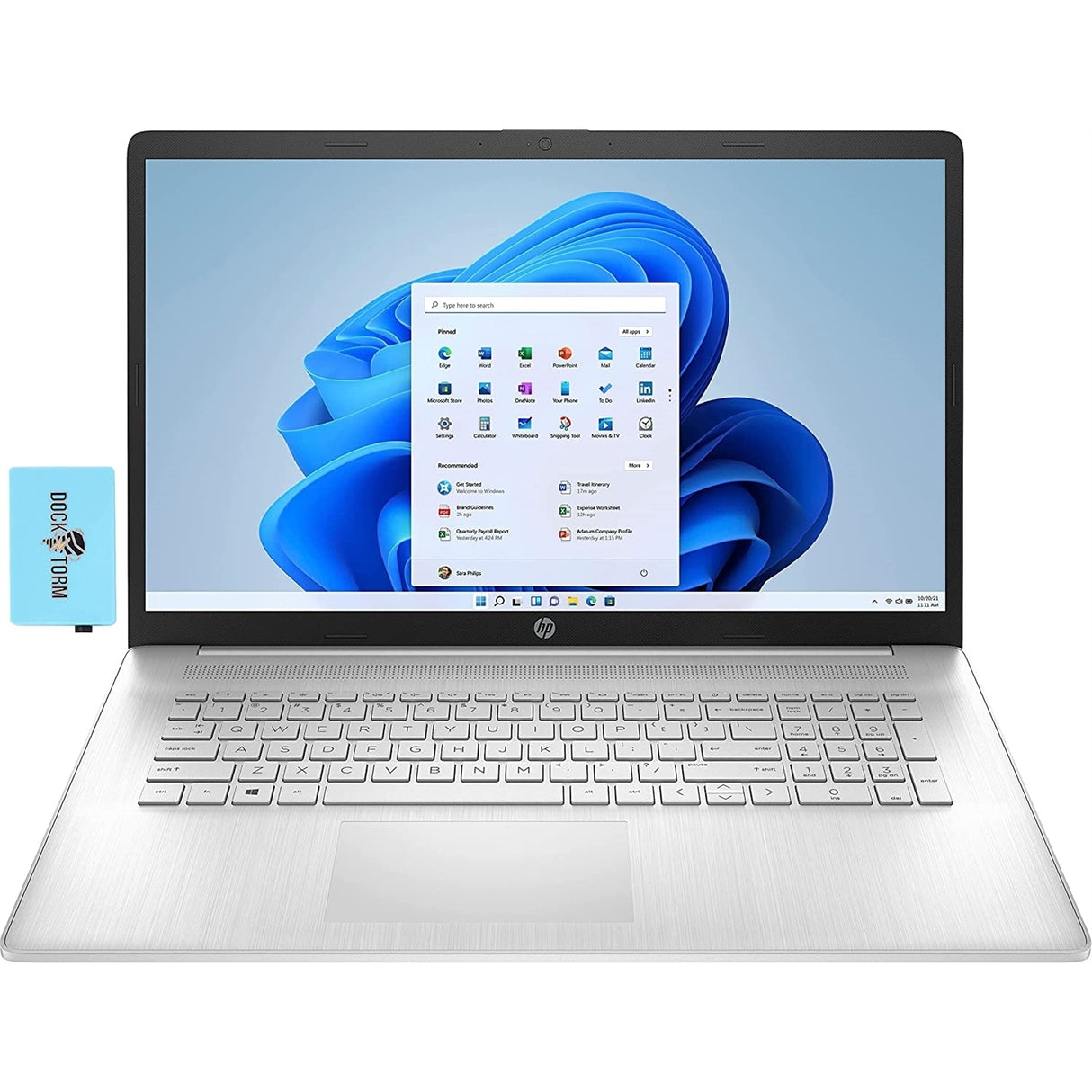 HP 17-CP0700DX 17.3" 8GB 512GB SSD AMD Ryzen™ 5 5500U 2.1GHz WIN11H, Natural Silver (Refurbished - Fair)