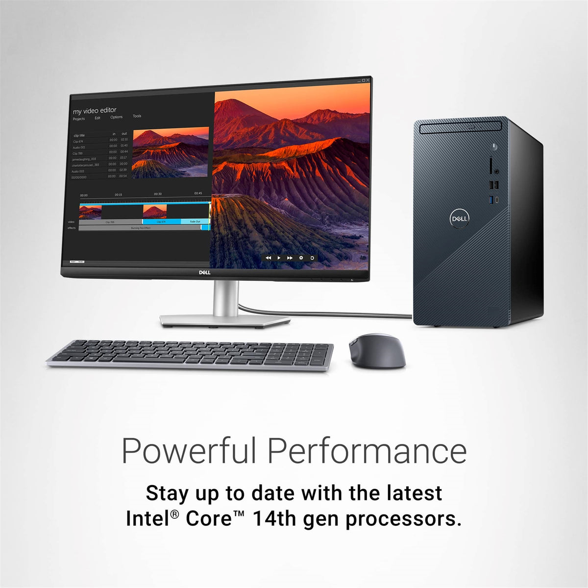 Dell Inspiron 3030 SFF 8GB 512GB SSD Core™ i3-14100 2.5GHz WIN11H, Black (Refurbished - Fair)