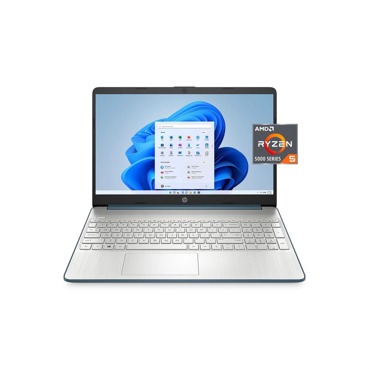HP 15-EF2729WM 15.6" 16GB 512GB SSD AMD Ryzen™ 5 5700U 2.1GHz WIN11P, Natural Silver (Refurbished - Very Good)