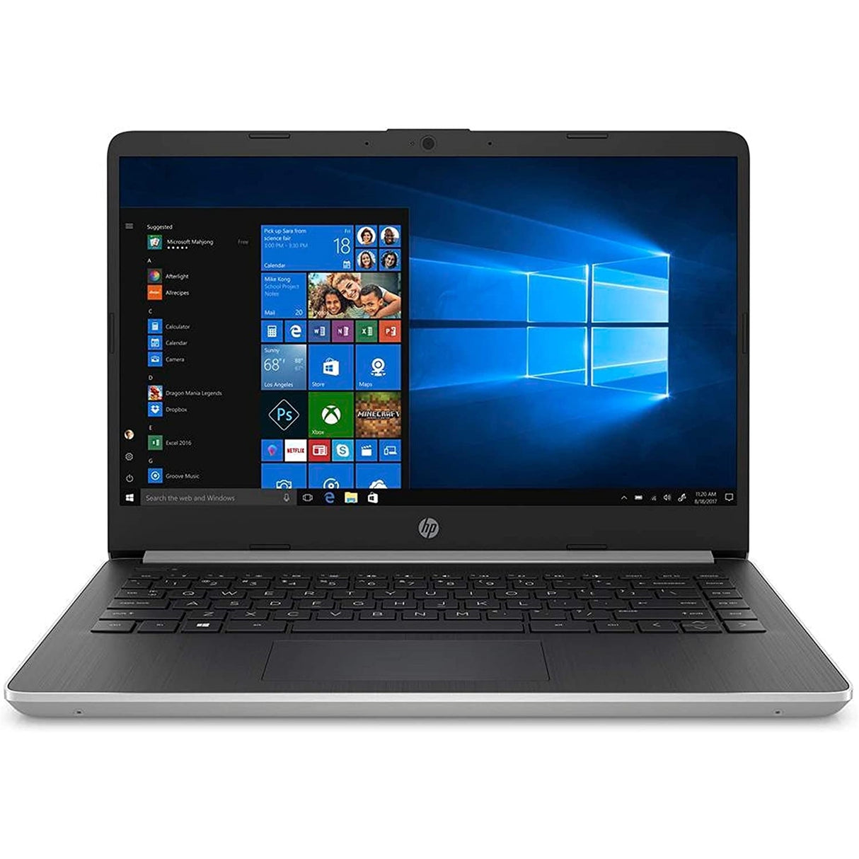 HP 14-DQ1039WM 14" 16GB 256GB SSD Intel Core i5-1035G1 1.0GHz Win11H, Natural Silver (Refurbished - Fair)