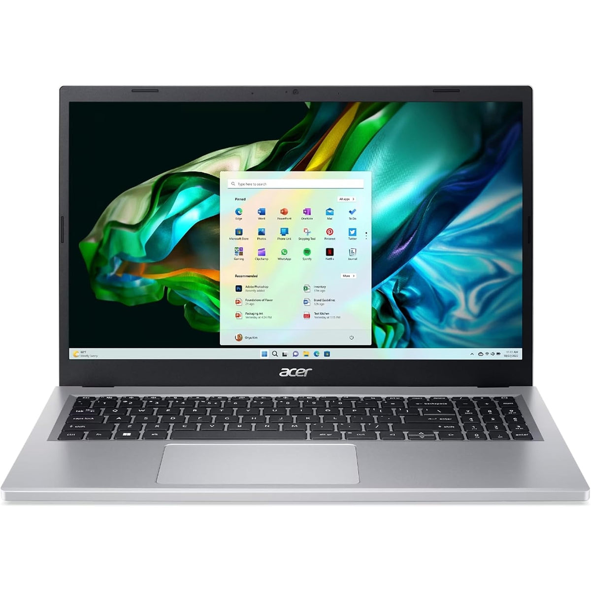 Acer Aspire A315-24PT 15.6" 16GB 512GB SSD AMD Ryzen™ 5 7520U 4.3GHz WIN11H, Pure Silver (Refurbished - Fair)