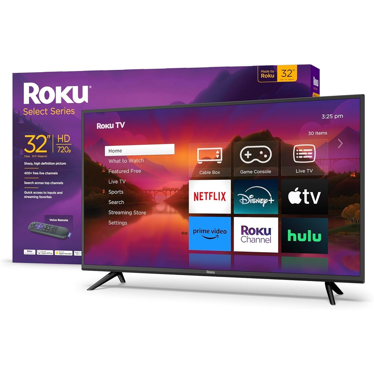 Roku - 32” Class Select Series HD Smart RokuTV, 32R2B5, Black (New, Open Box)