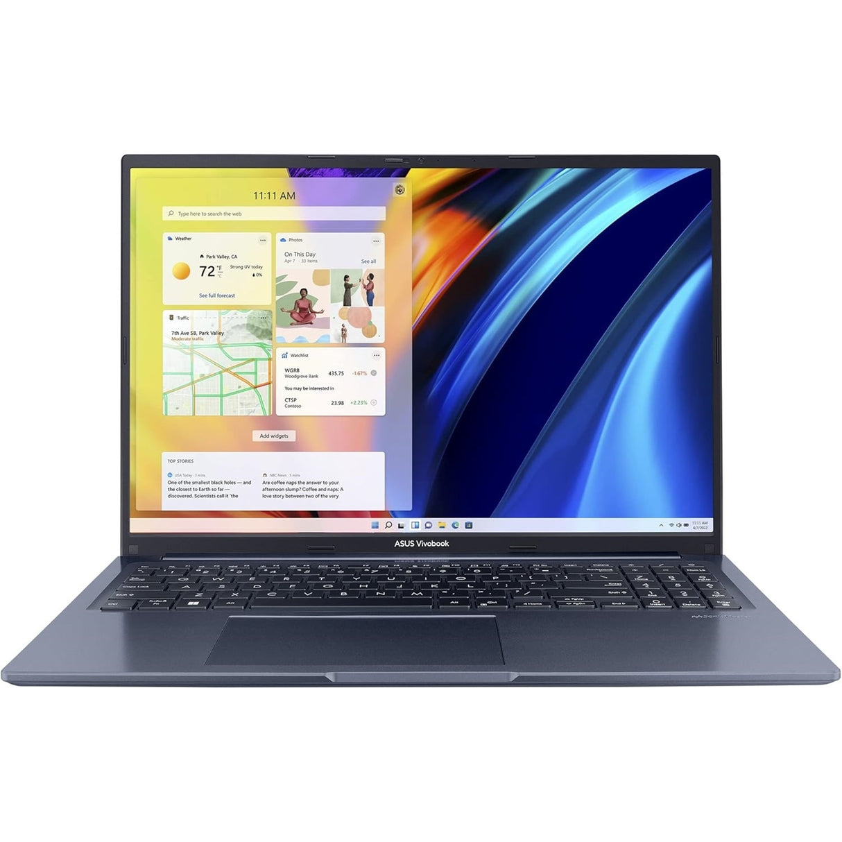 Asus VivoBook M1603Q 16" 24GB 256GB SSD AMD Ryzen 7 5800H 3.2GHz WIN11H, Quiet Blue (Refurbished - Fair)