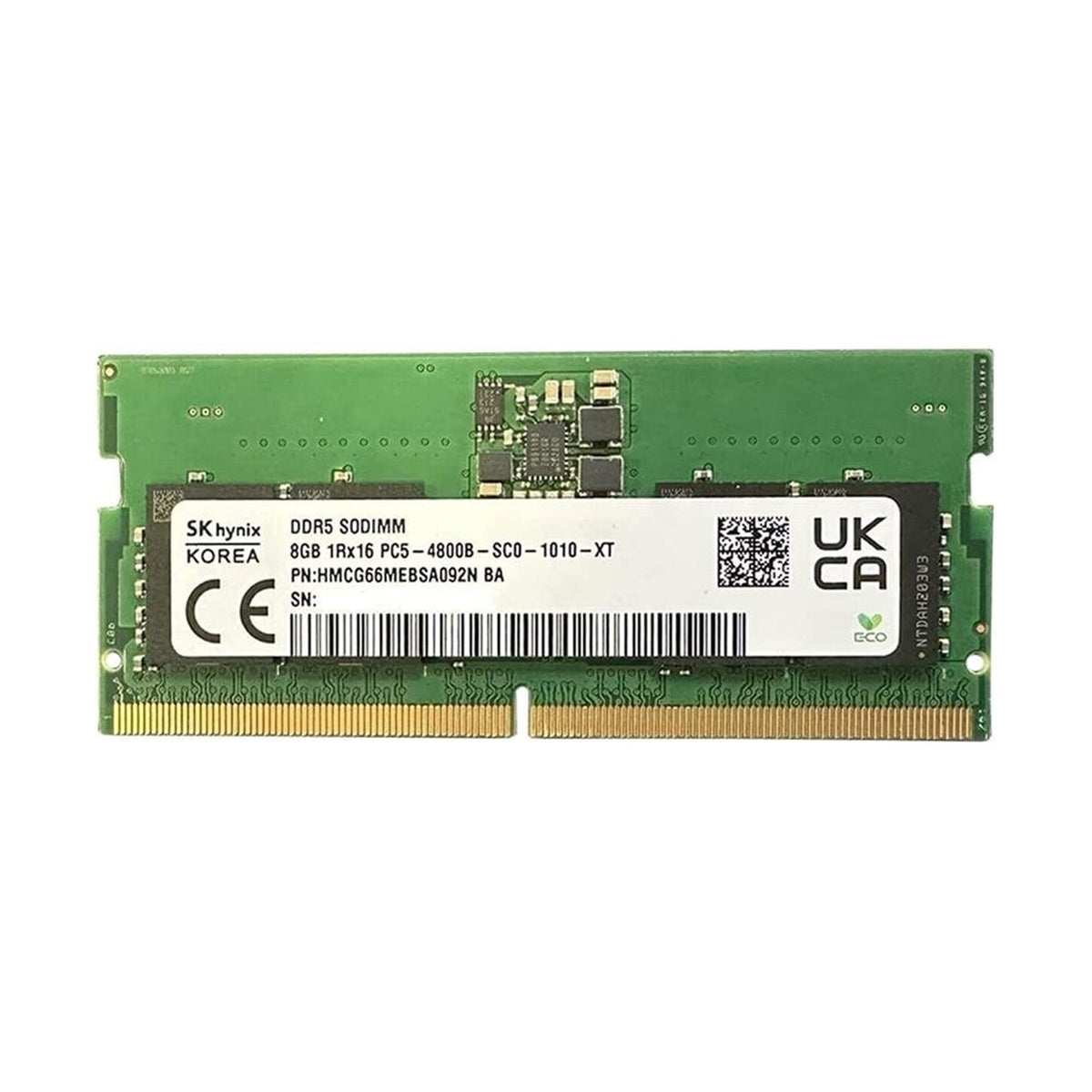 SK Hynix 8GB (1 x 8GB) DDR5 4800 Laptop Memory - HMCG66MEBSA092N BA (Refurbished - Very Good)