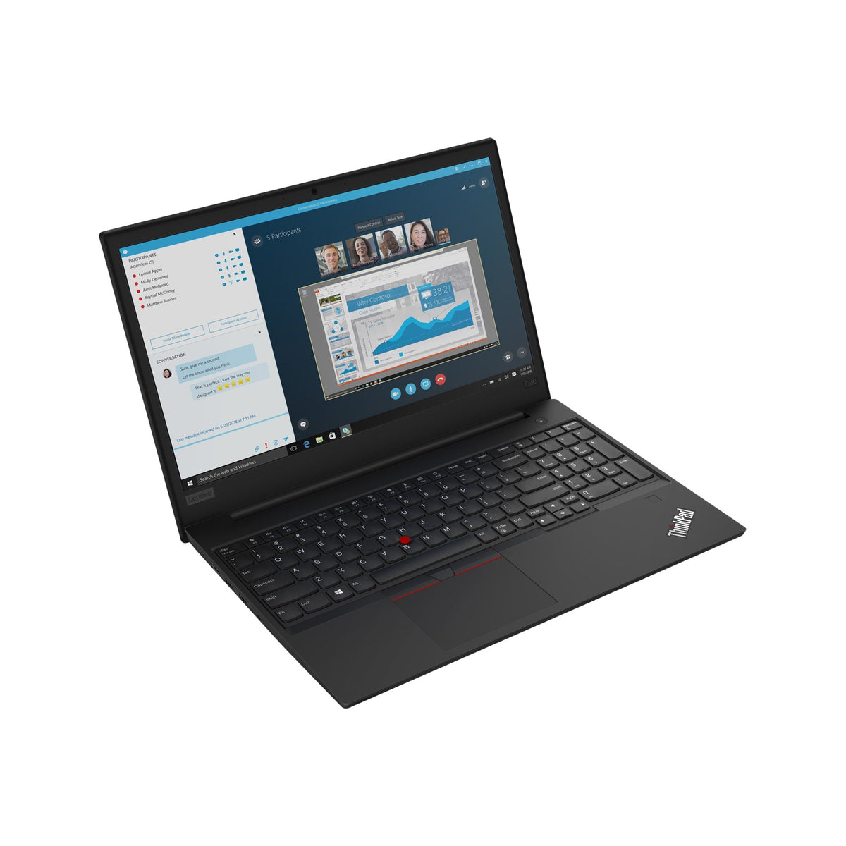 Lenovo ThinkPad E590 15.6" 16GB 512GB SSD Core™ i7-8565U 1.8GHz WIN11P, Black (Refurbished - Fair)
