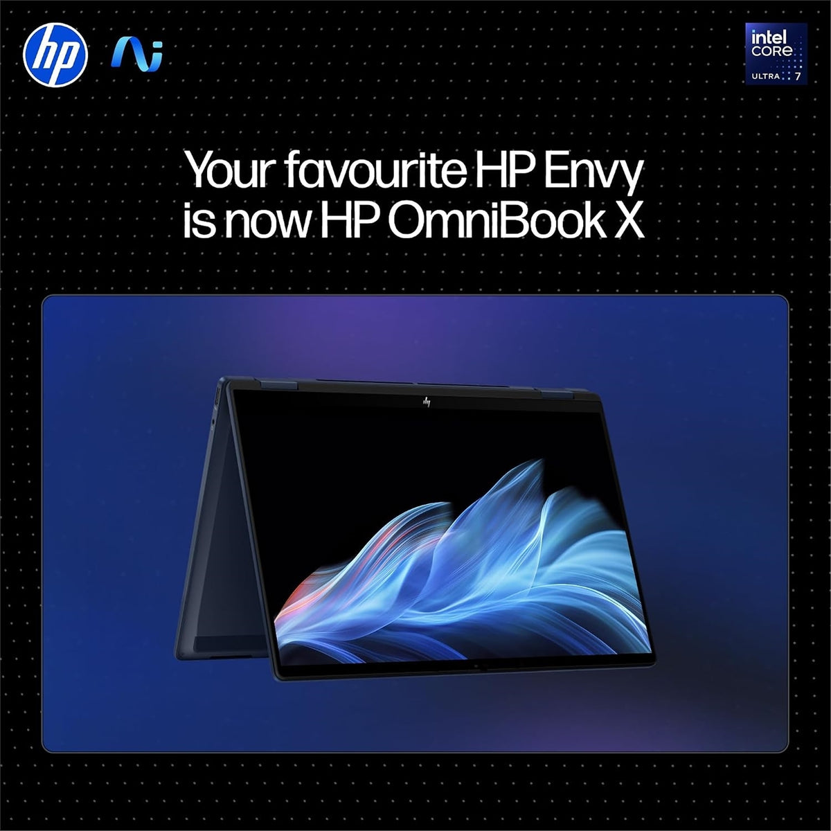 HP 14-FM0000 14" 16GB 256GB SSD Core™ Ultra 7 256V 2.2GHz WIN11H, Atmospheric Blue (Refurbished - Very Good)