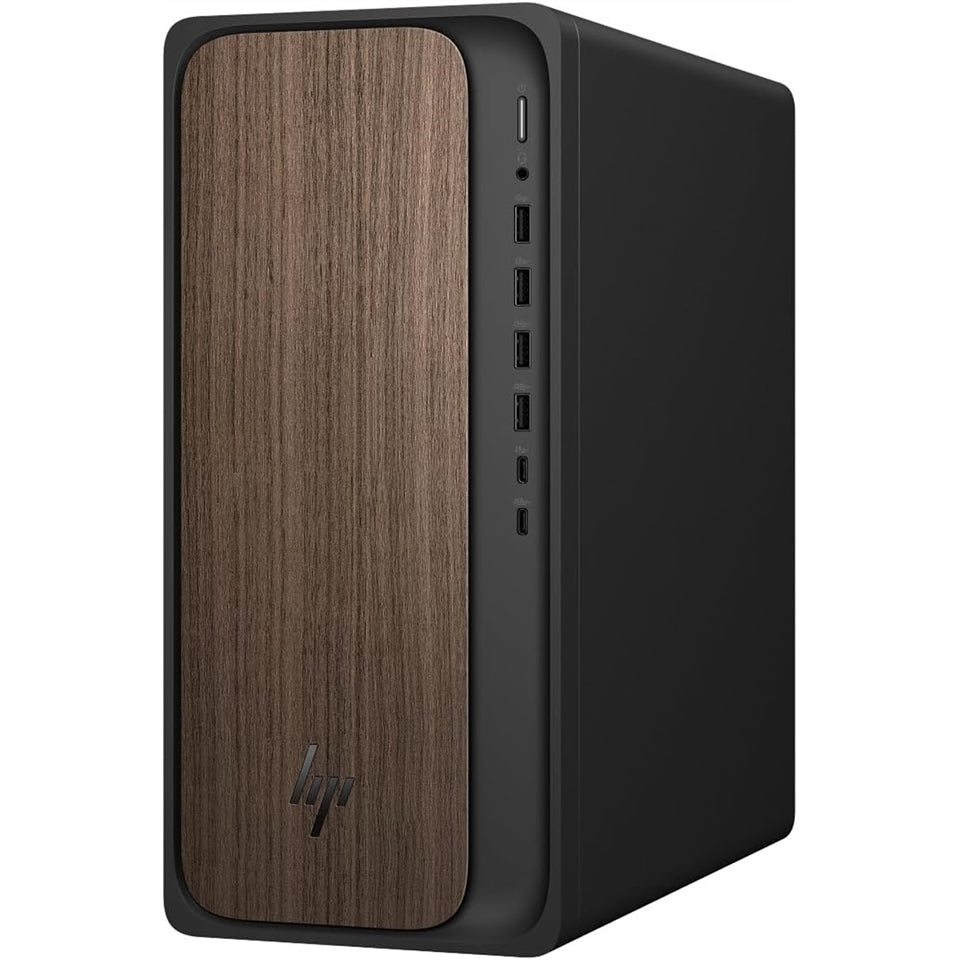 HP Omnidesk M03-0044 (16GB, 512GB SSD, Ultra 5 225) Win11P, Dark Wood (Refurbished - Very Good)