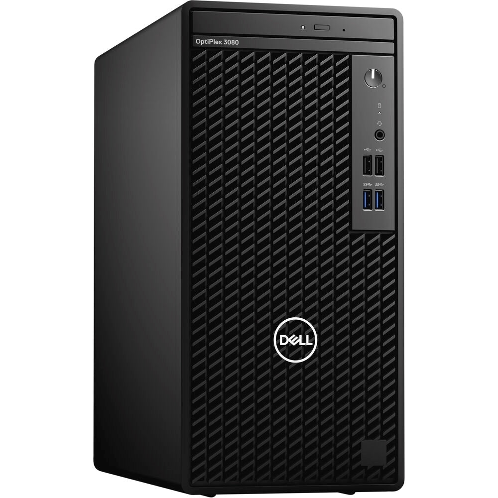 Dell Optiplex 3080 Tower (16GB, 512GB SSD, i5-10505 3.2GHz) Win11P, Black (Refurbished - Fair)