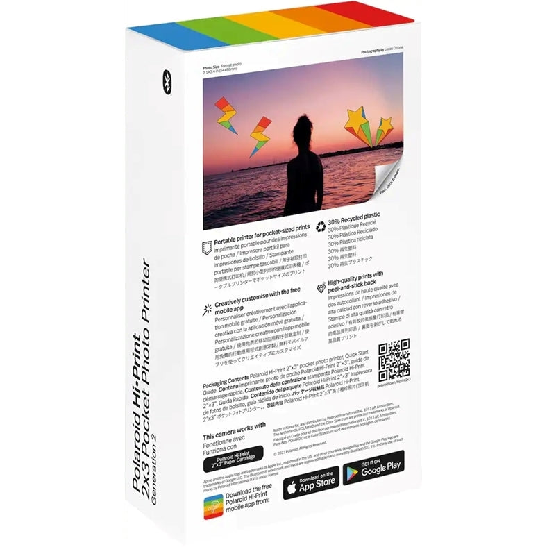 Polaroid - Hi-Print 2x3 Pocket Photo Printer Generation 2 - Black (New)