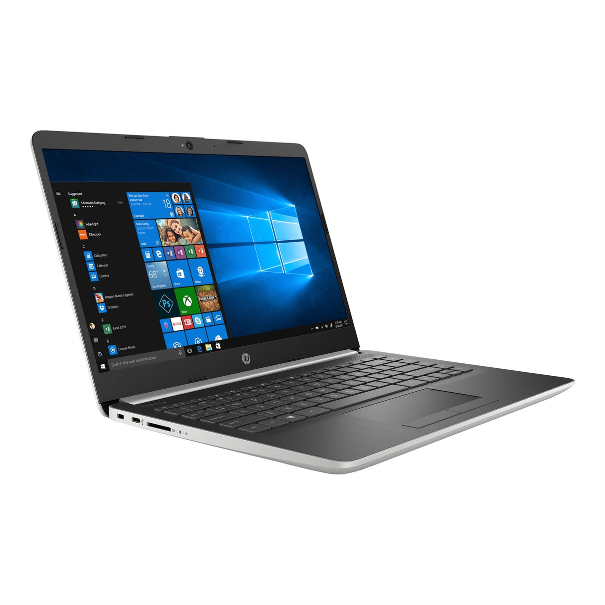 HP 14-CF1020OD 14" 8GB 256GB SSD Intel Core i3-8145U X2 2.1GHz Win11H, Silver (Refurbished - Fair)