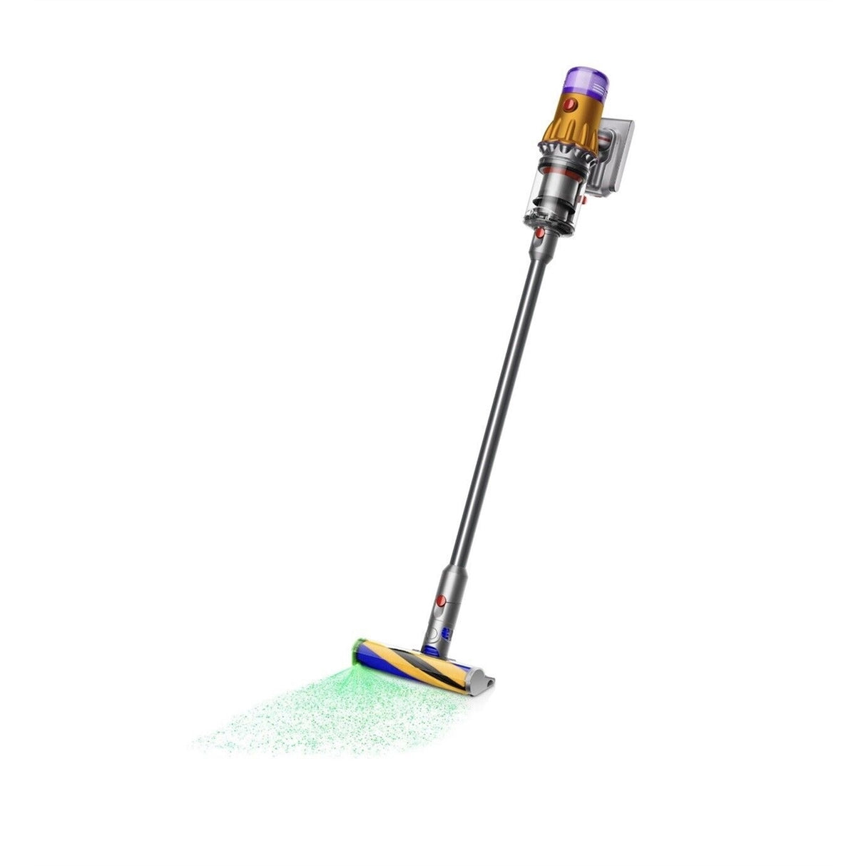 Dyson - V12 Detect Slim Cordless Vacuum with 8 accessories - Yellow/Iron (New)