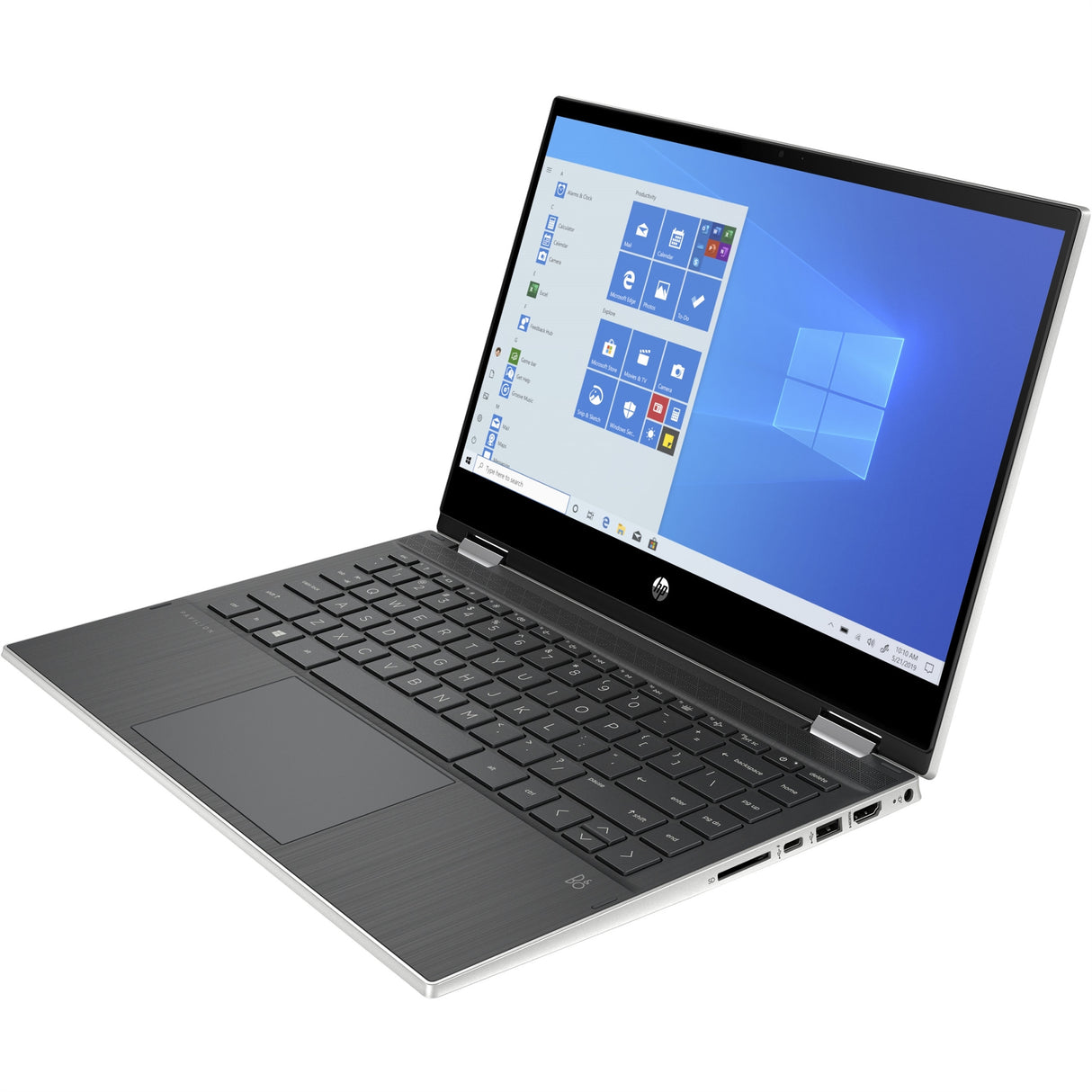 HP Pavilion x360 14M-DW1013DX 14" Touch 16GB 512GB SSD Core™ i3-1115G4 3.0GHz WIN11H, Natural Silver (Refurbished - Fair)
