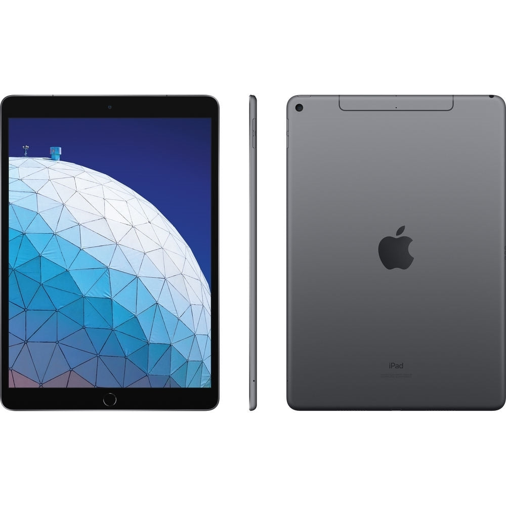 Apple iPad Air 3rd Gen 10.5" - 256GB WiFi + 4G LTE Fully Unlocked, Space Gray (Refurbished - Fair)