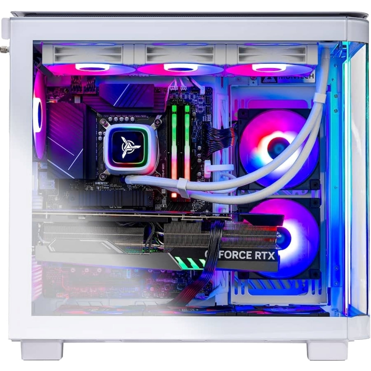 Skytech KING Gaming (32GB, 2TB SSD, Ryzen 7 9700X, RTX 5070) Win11H, White (Refurbished - Excellent)