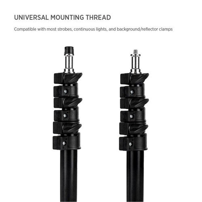 Fovitec 2-Stand Kit with Carrying Bag (7.6') (New, Open Box)