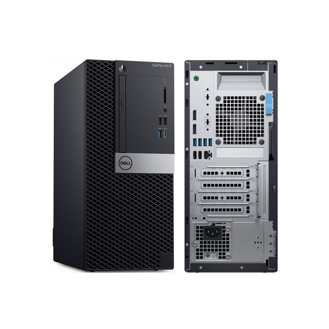 Dell Optiplex 5070 Tower 16GB 512GB SSD Core™ i7-9700 3.0GHz WIN11P, BLACK (Refurbished - Excellent)