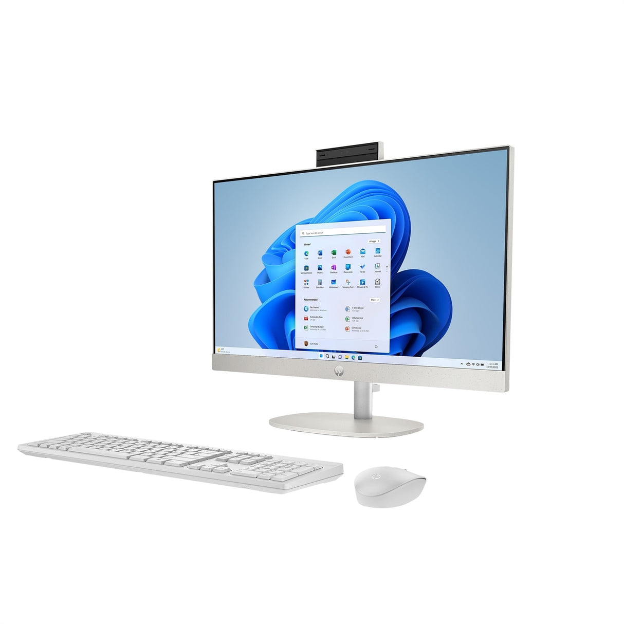 HP 24-CR0114 23.8" AIO (8GB, 512GB SSD, i3-N300 3.80GHz) Win11H, White (New)