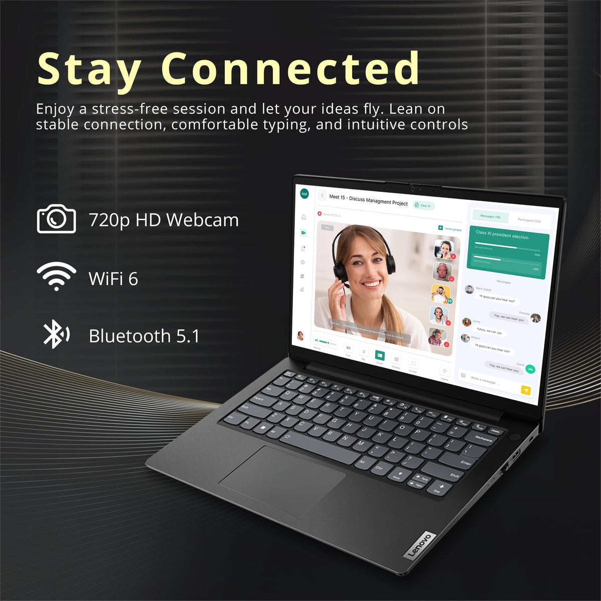 Lenovo V14 G3 14" 16GB 256GB SSD Core™ i7-1360P 2.20GHz WIN11H, Iron Grey (Refurbished - Fair)