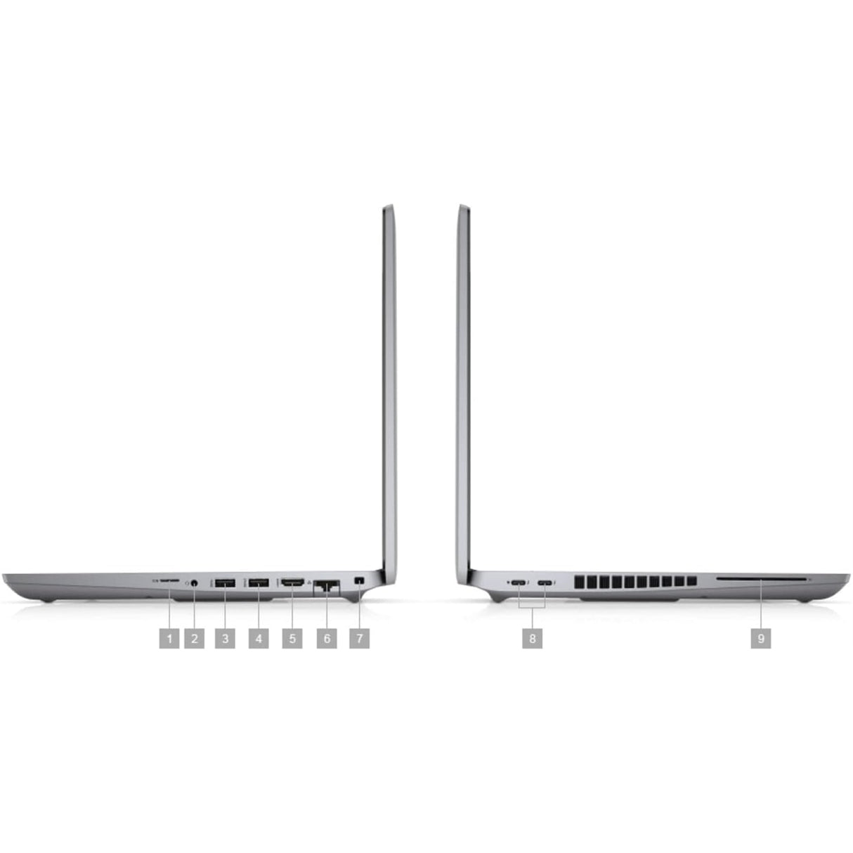 Dell Latitude 5521 15.6" 16GB 512GB SSD Core™ i7-11850H 2.50GHz WIN11P, Grey (Refurbished - Fair)