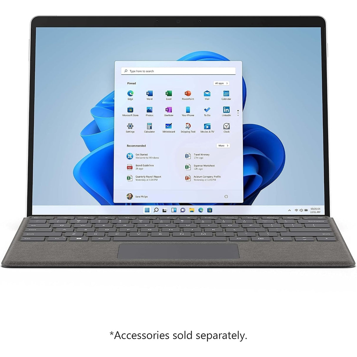 Microsoft Surface Pro 8 13" (256GB SSD, Unlocked, 2.40GHz) Platinum (Refurbished - Fair)