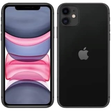 Apple iPhone 11 128GB 6.1" 4G LTE Unlocked, Black (Refurbished - Excellent)