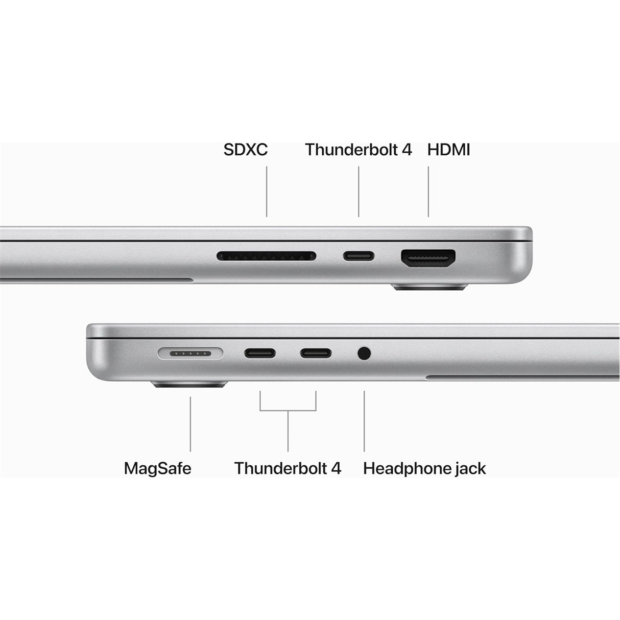 Apple MacBook Pro (14-inch, M3 Pro, Nov 2023) 14" 36GB 512GB SSD Apple M3 Pro 4.00GHz macOS, Silver (Refurbished - Fair)